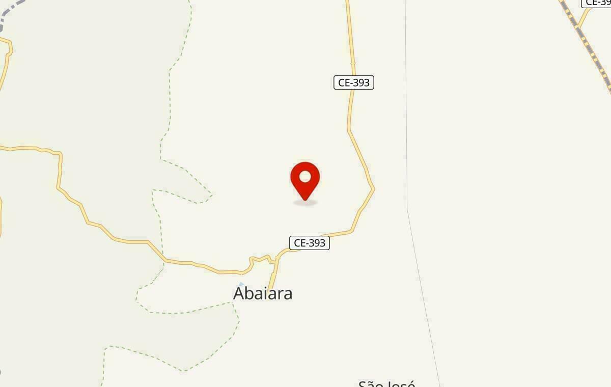 Mapa de Abaiara no Ceará