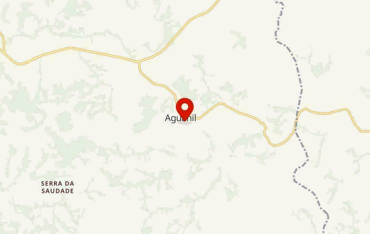 Mapa de Aguanil em Minas Gerais
