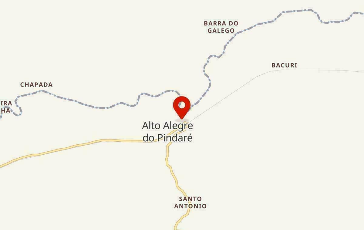 Mapa de Alto Alegre do Pindaré no Maranhão