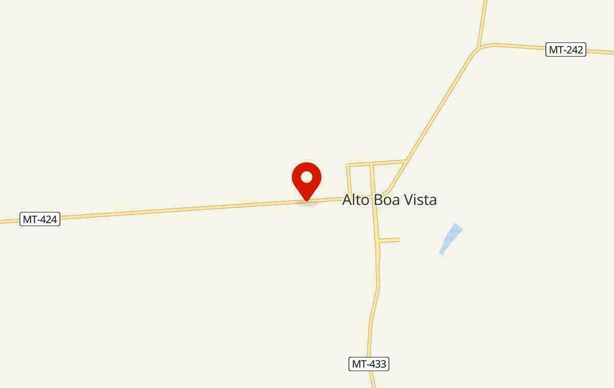 Mapa de Alto Boa Vista no Mato Grosso