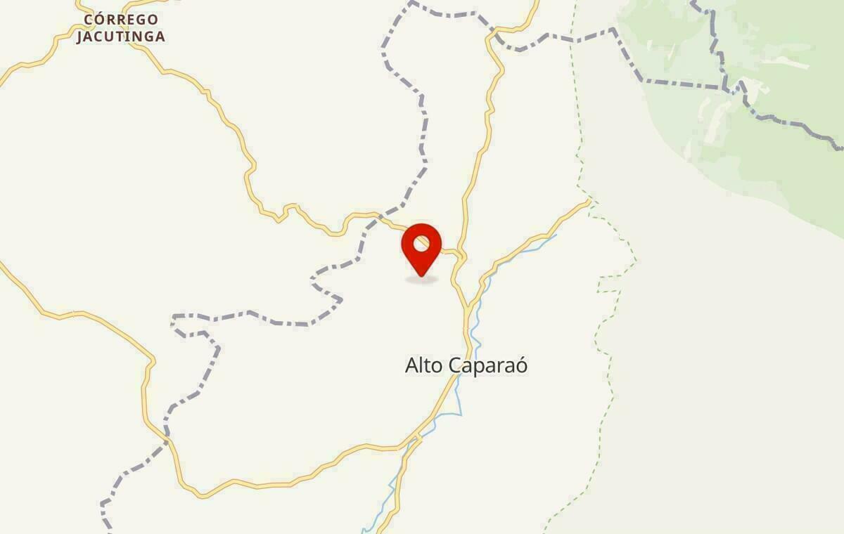 Mapa de Alto Caparaó em Minas Gerais
