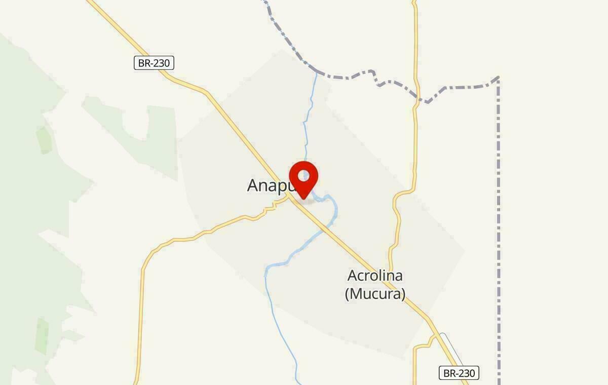 Mapa de Anapu no Pará