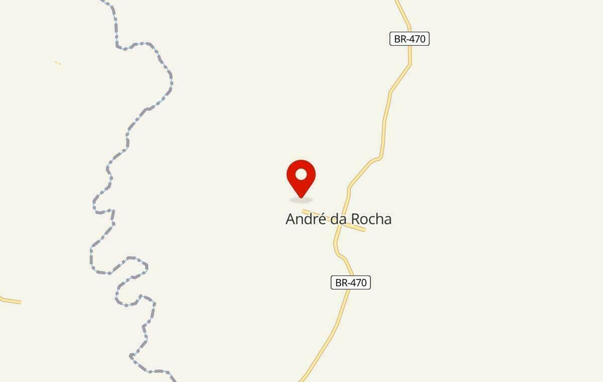 Mapa de André da Rocha no Rio Grande do Sul