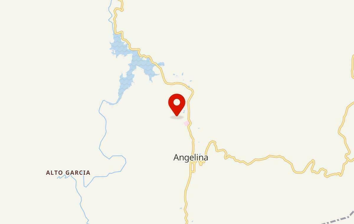 Mapa de Angelina em Santa Catarina