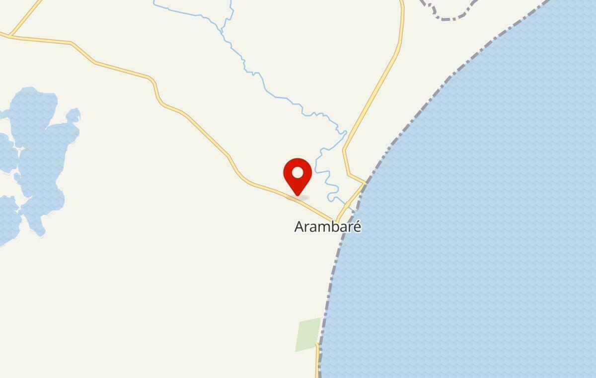 Mapa de Arambaré no Rio Grande do Sul