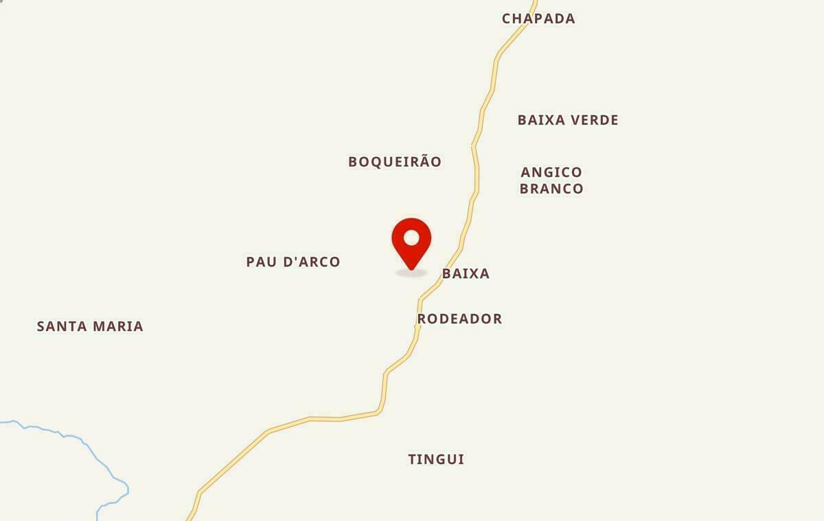 Mapa de Aroeiras do Itaim no Piauí