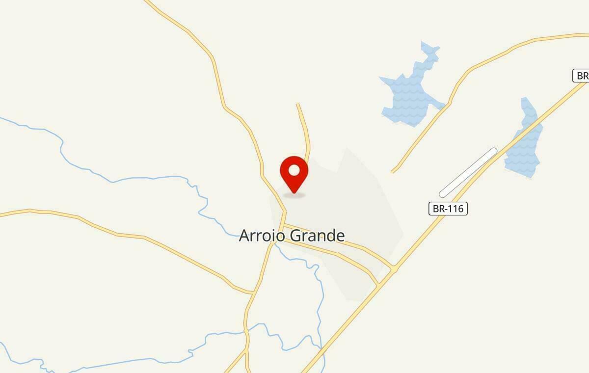 Mapa de Arroio Grande no Rio Grande do Sul