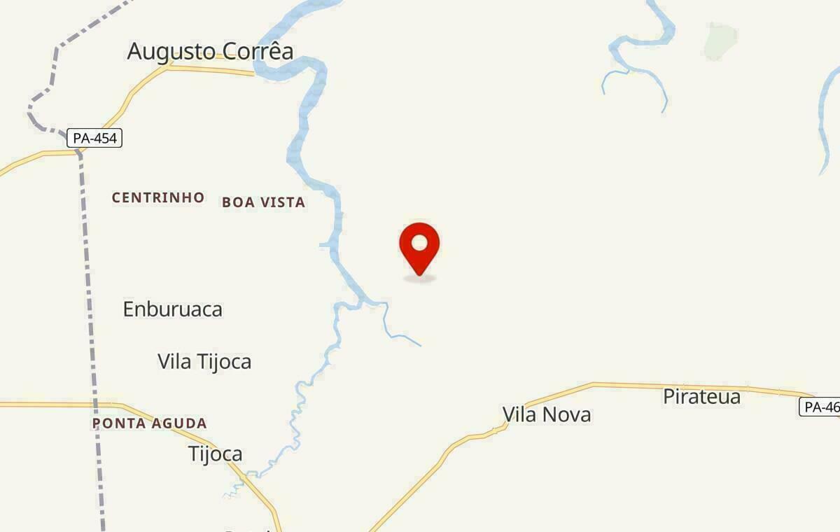 Mapa de Augusto Corrêa no Pará