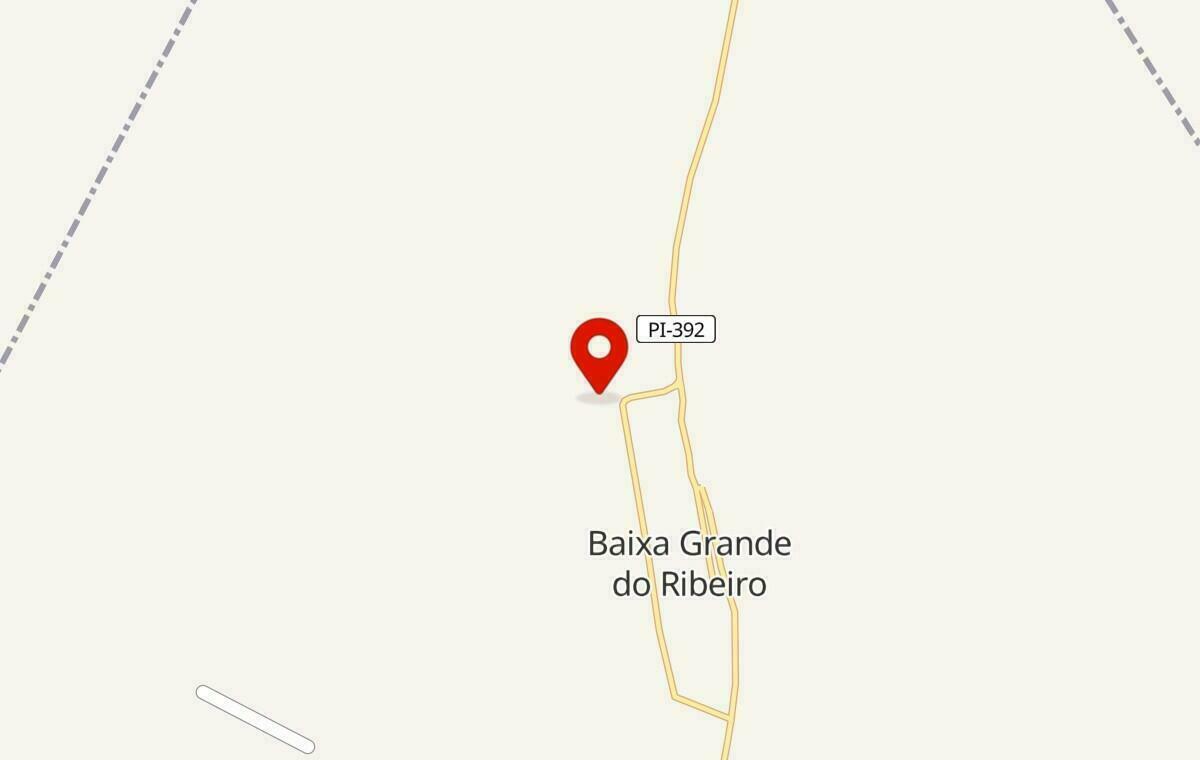 Mapa de Baixa Grande do Ribeiro no Piauí