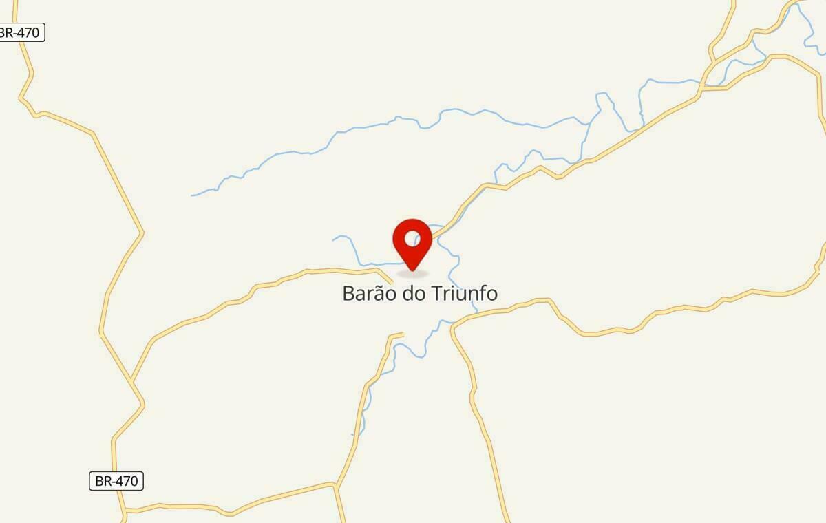 Mapa de Barão do Triunfo no Rio Grande do Sul