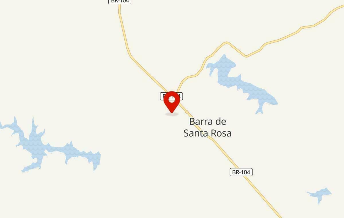 Mapa de Barra de Santa Rosa na Paraíba