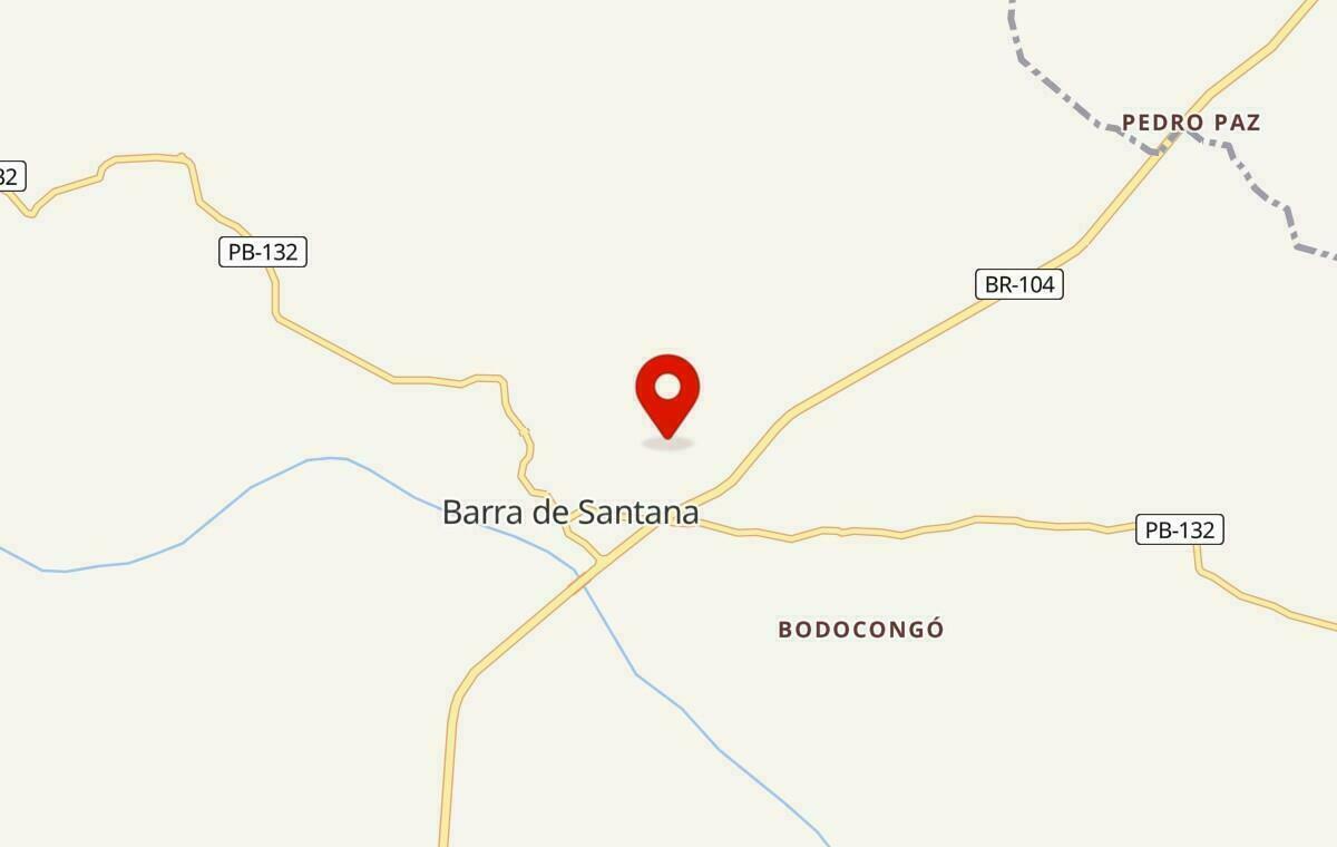 Mapa de Barra de Santana na Paraíba