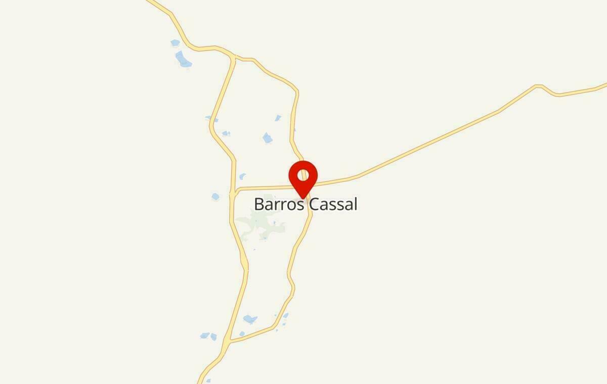 Mapa de Barros Cassal no Rio Grande do Sul