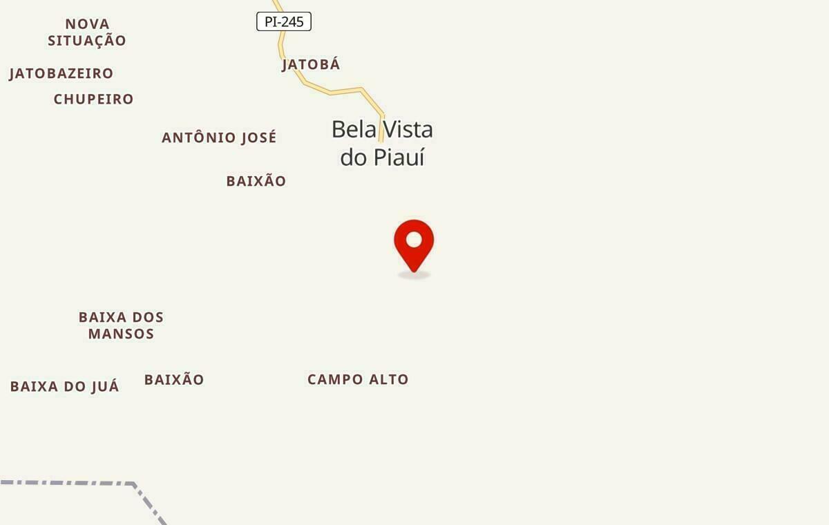 Mapa de Bela Vista do Piauí no Piauí