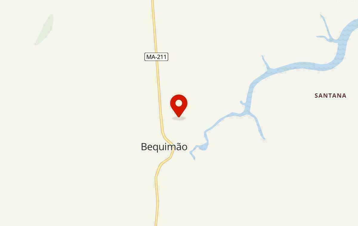 Mapa de Bequimão no Maranhão