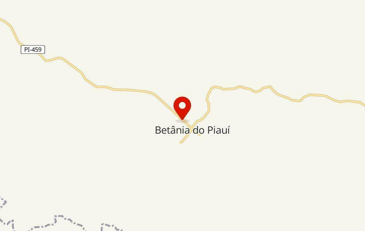 Mapa de Betânia do Piauí no Piauí