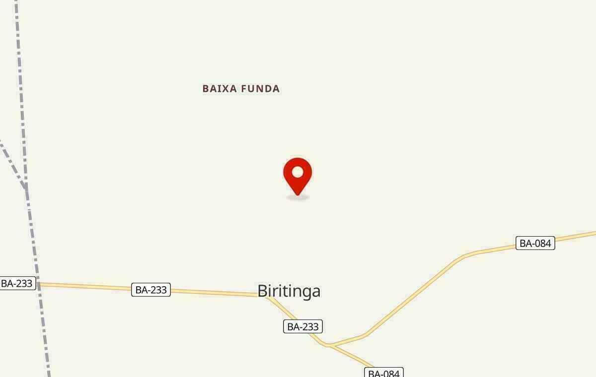 Mapa de Biritinga na Bahia