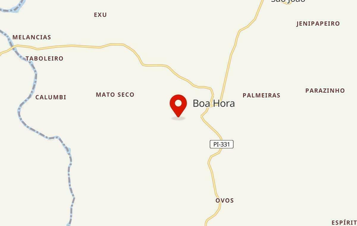 Mapa de Boa Hora no Piauí