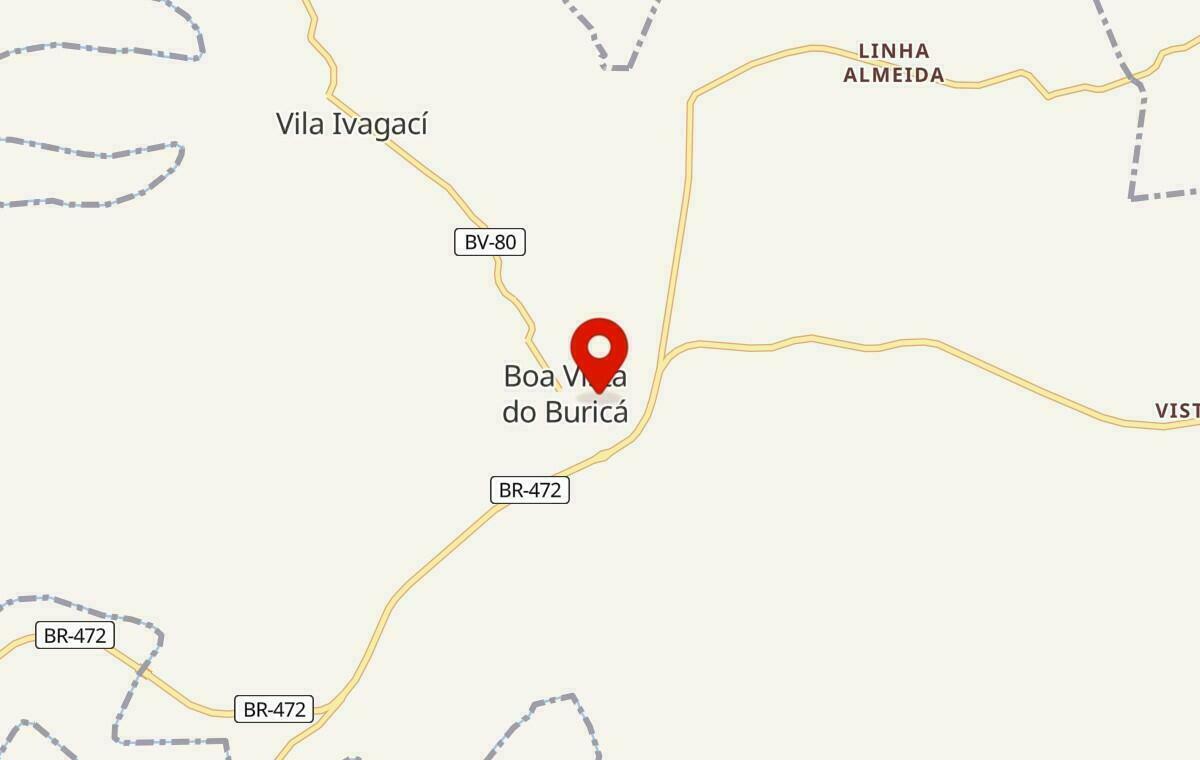 Mapa de Boa Vista do Buricá no Rio Grande do Sul
