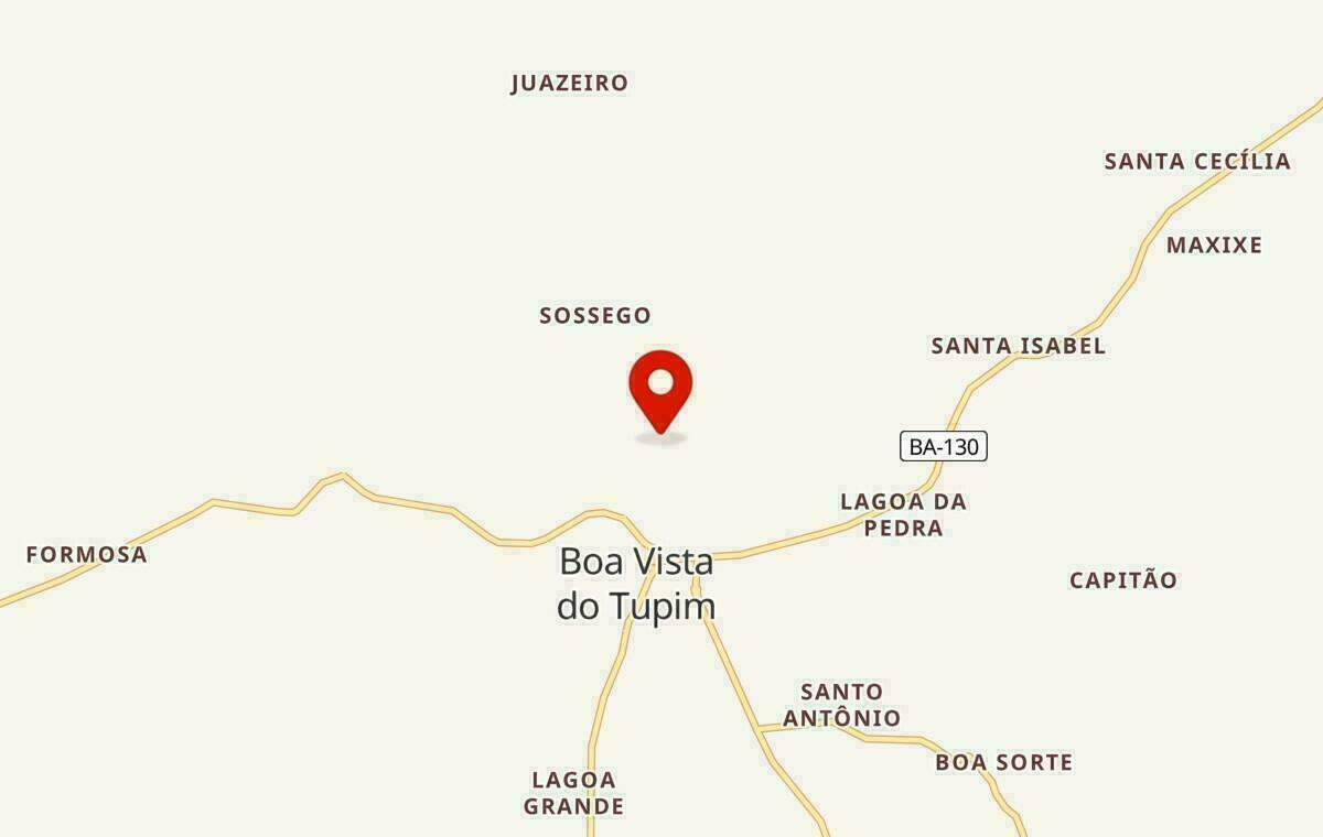 Mapa de Boa Vista do Tupim na Bahia