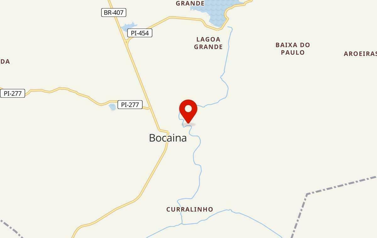 Mapa de Bocaina no Piauí