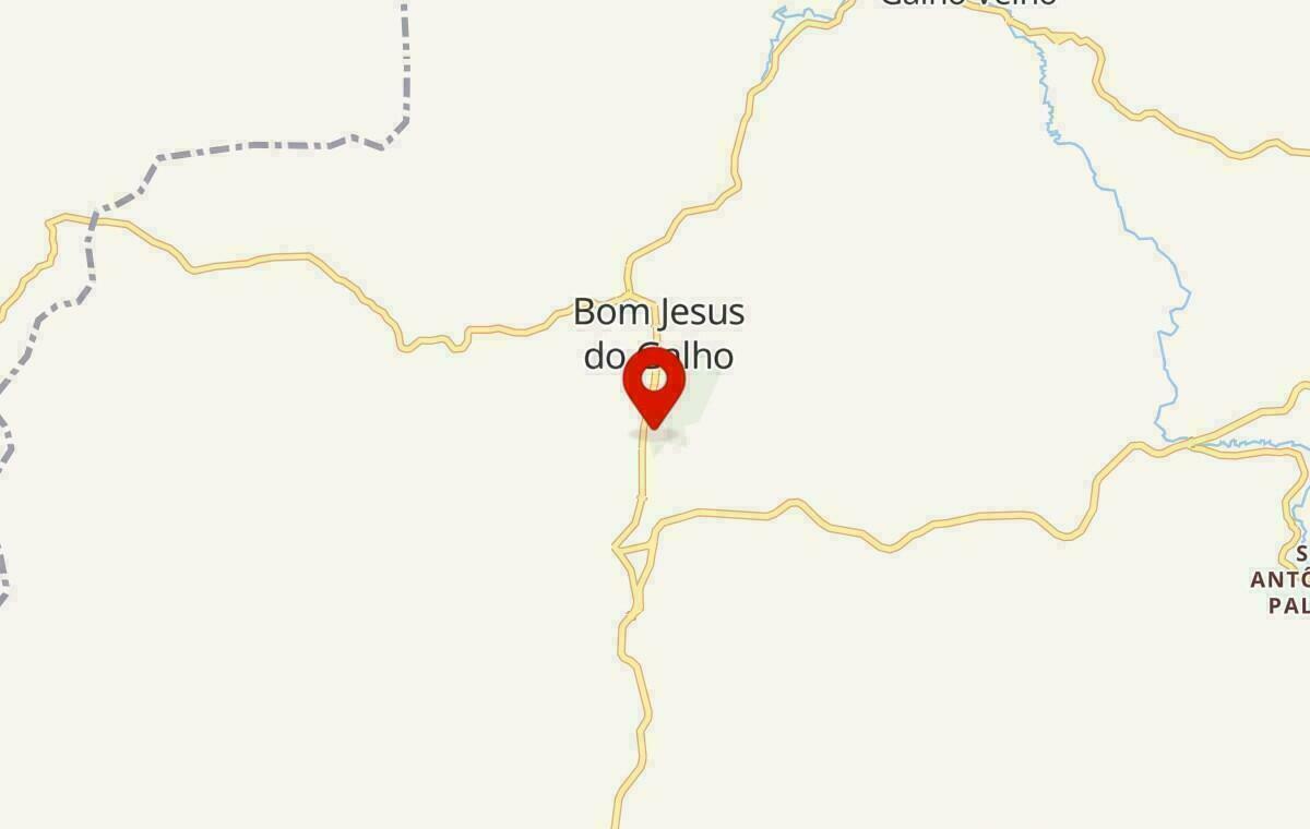 Mapa de Bom Jesus do Galho em Minas Gerais