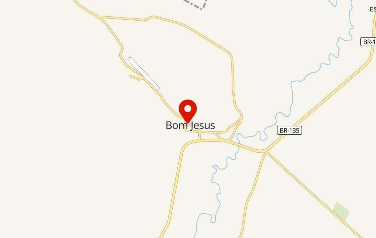 Mapa de Bom Jesus no Piauí