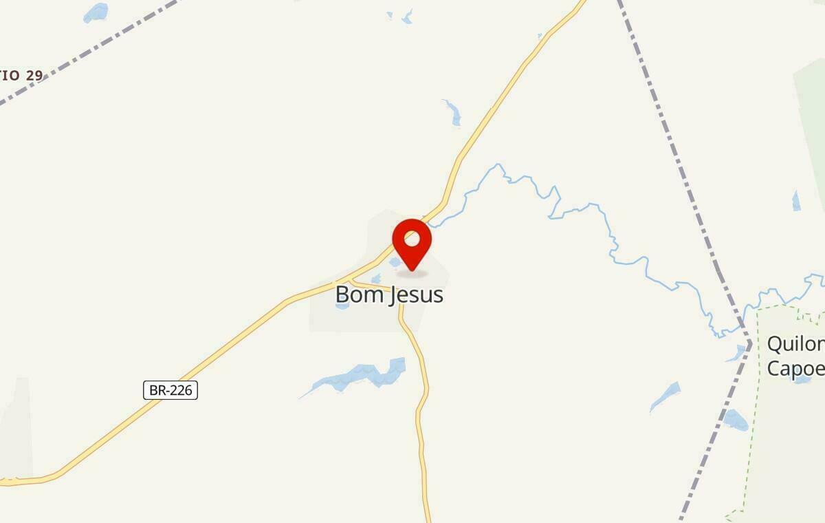 Mapa de Bom Jesus no Rio Grande do Norte