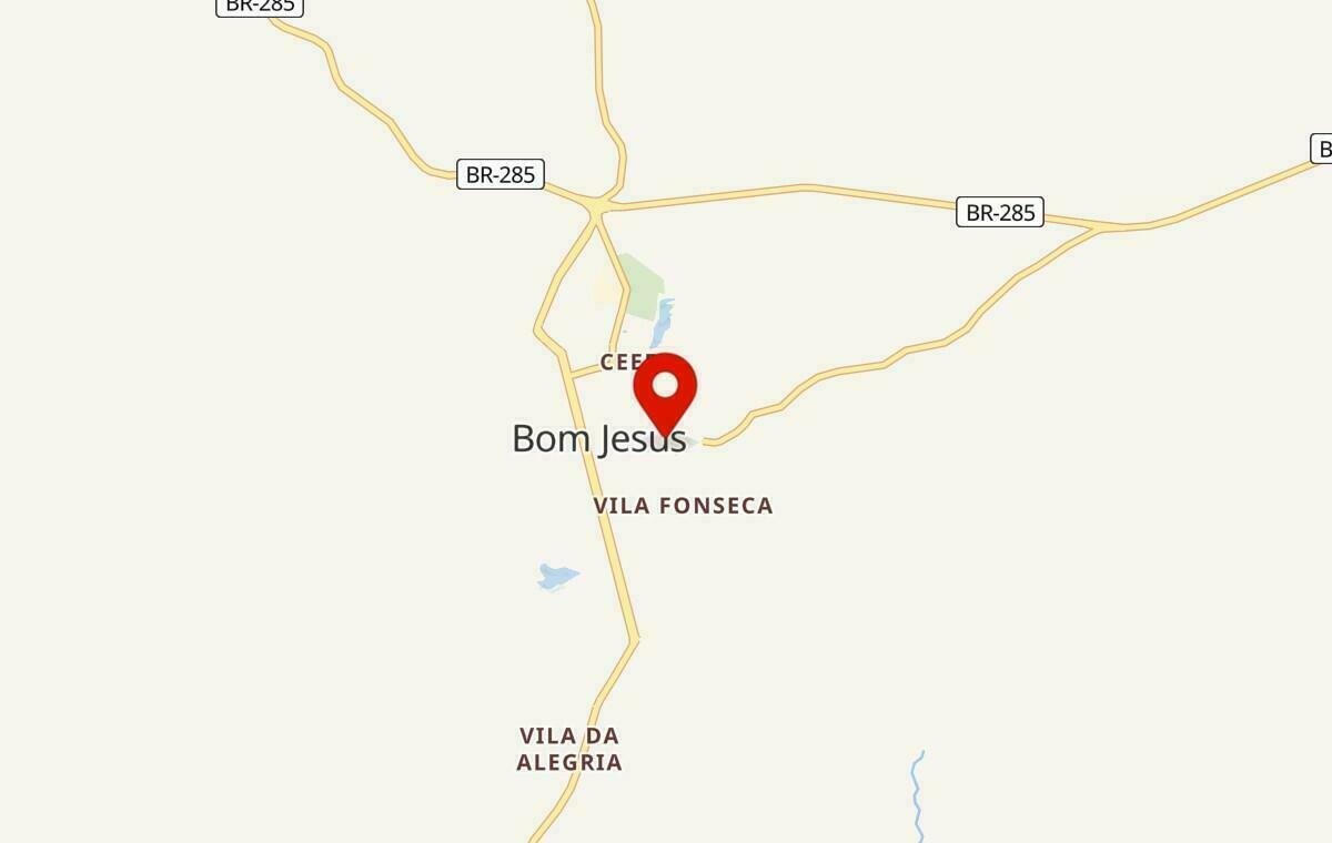 Mapa de Bom Jesus no Rio Grande do Sul