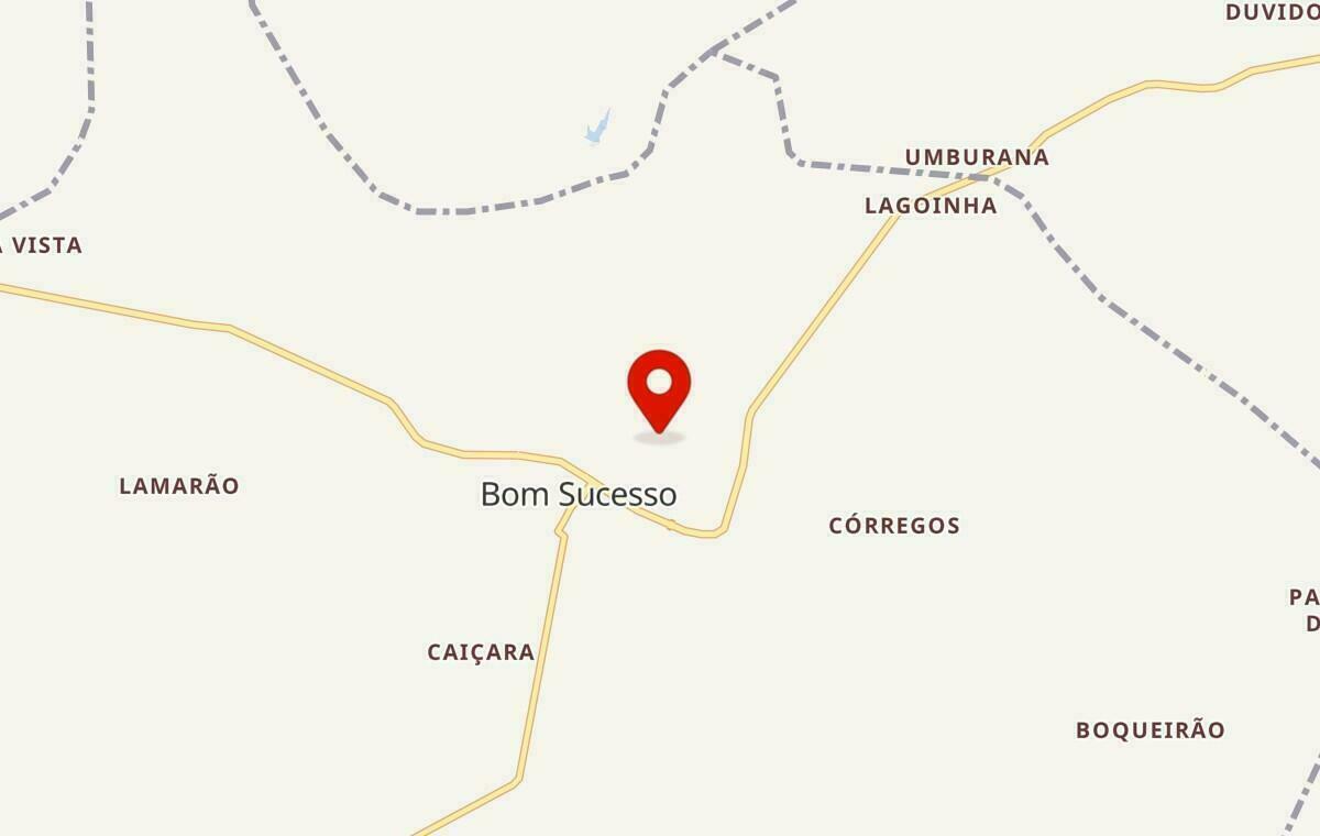 Mapa de Bom Sucesso na Paraíba