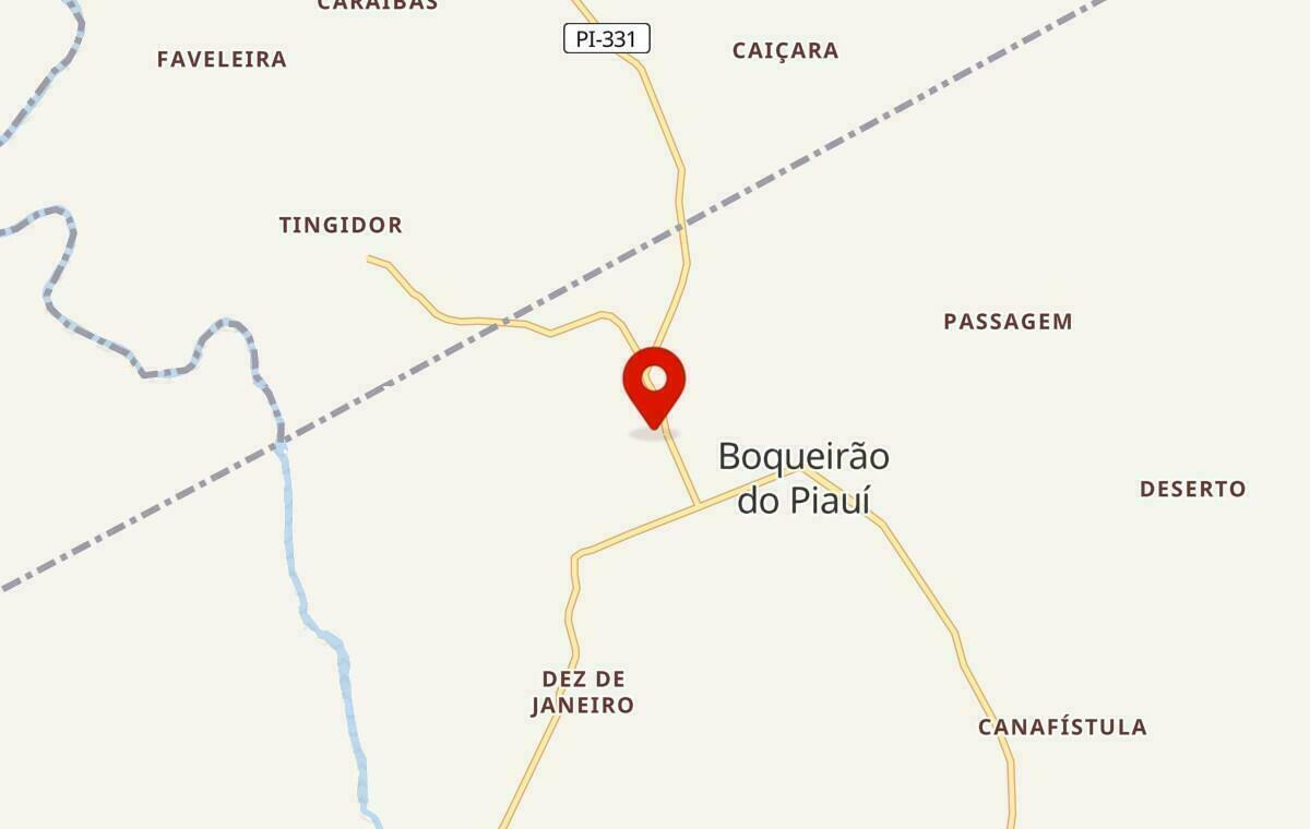 Mapa de Boqueirão do Piauí no Piauí