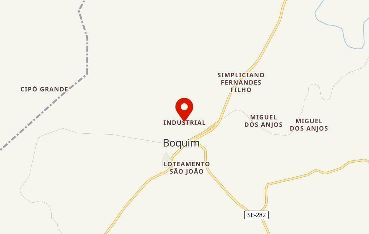 Mapa de Boquim em Sergipe