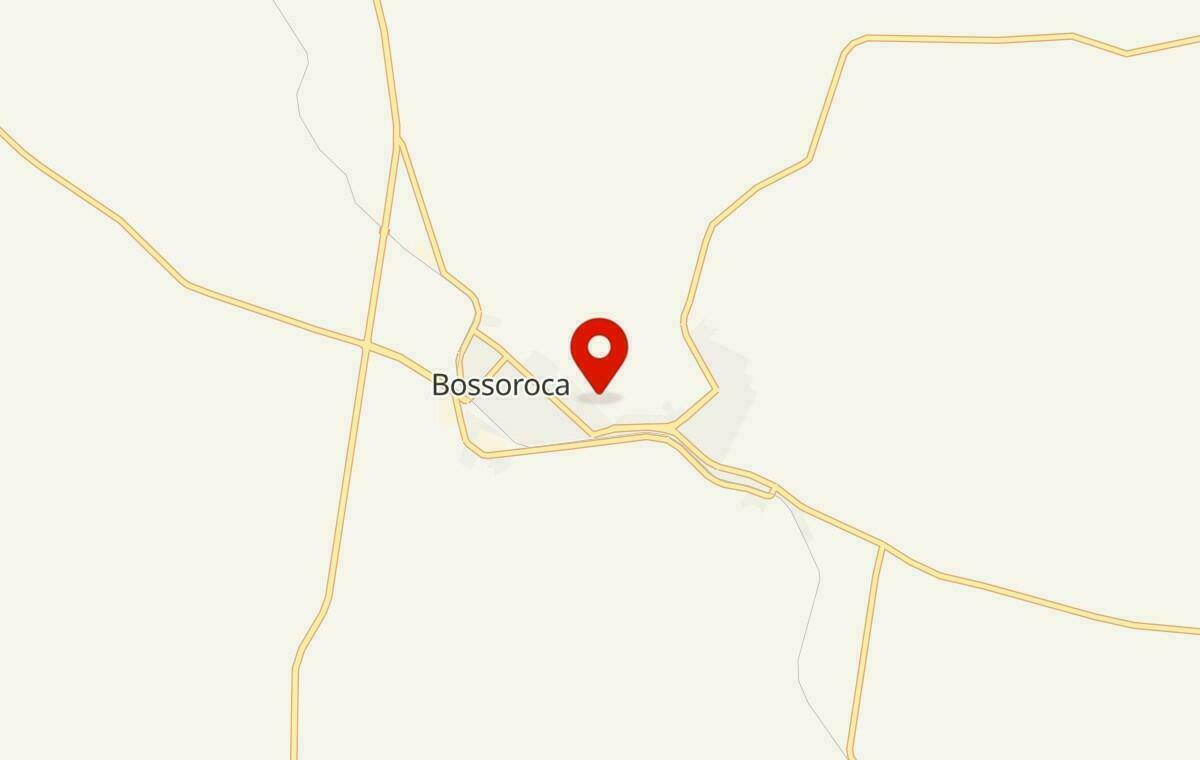 Mapa de Bossoroca no Rio Grande do Sul