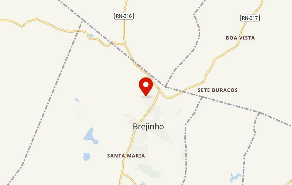 Mapa de Brejinho no Rio Grande do Norte