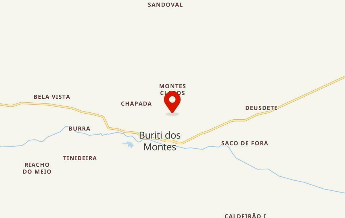 Mapa de Buriti dos Montes no Piauí