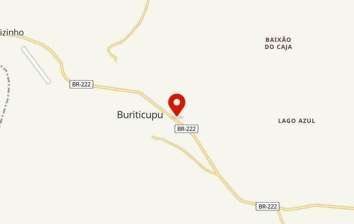 Mapa de Buriticupu no Maranhão