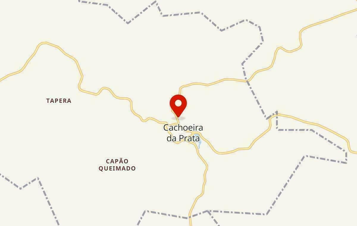 Mapa de Cachoeira da Prata em Minas Gerais