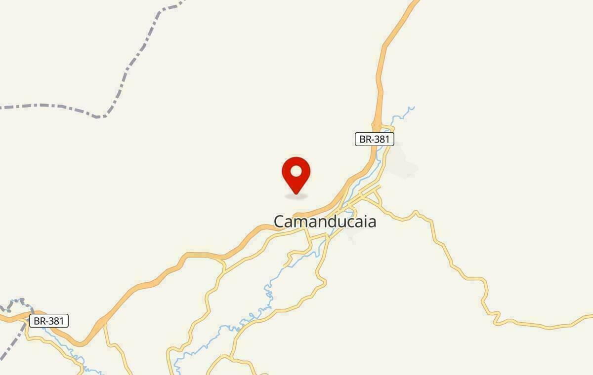 Mapa de Camanducaia em Minas Gerais