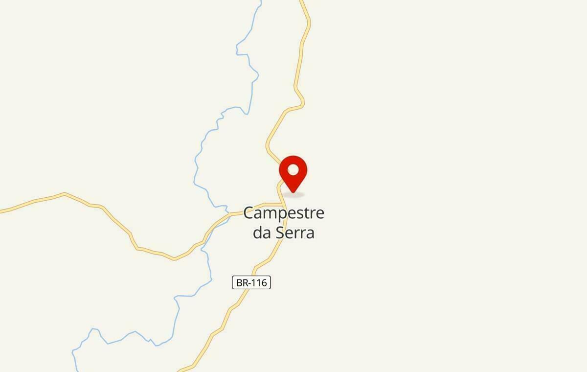 Mapa de Campestre da Serra no Rio Grande do Sul