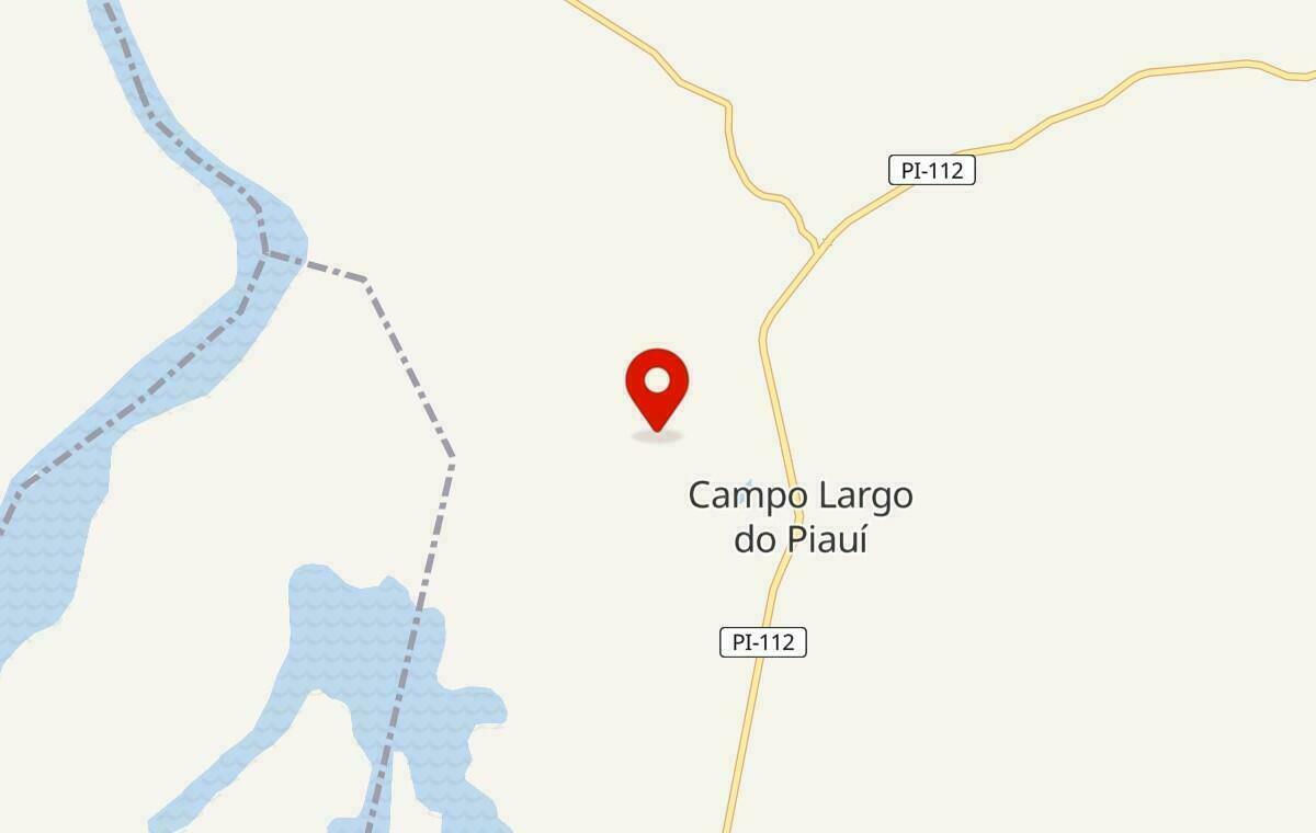 Mapa de Campo Largo do Piauí no Piauí