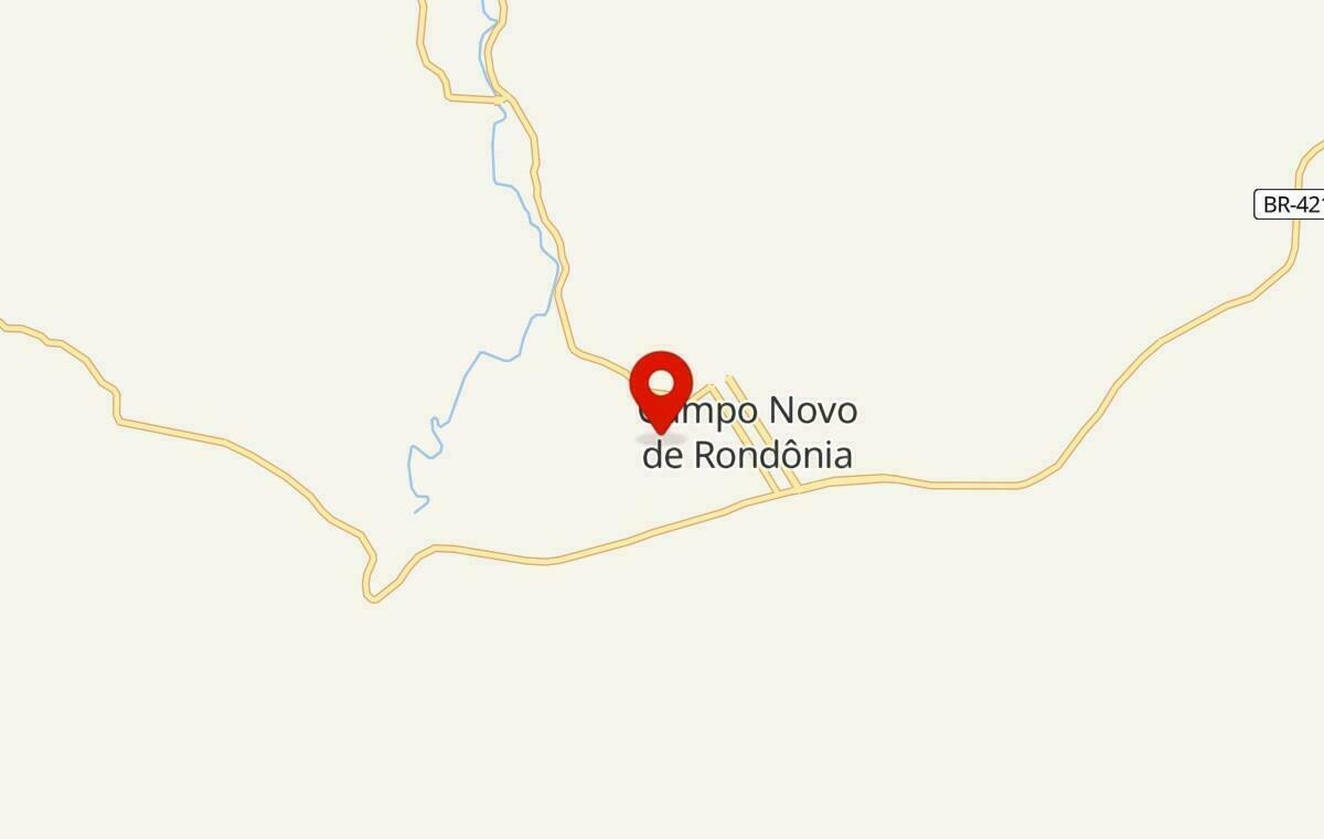 Mapa de Campo Novo de Rondônia em Rondônia