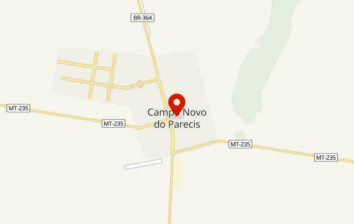 Mapa de Campo Novo do Parecis no Mato Grosso