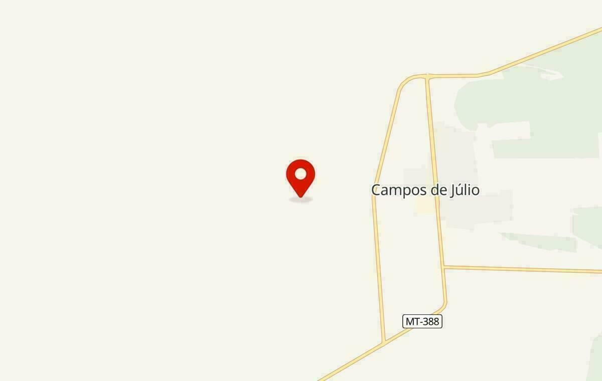 Mapa de Campos de Júlio no Mato Grosso