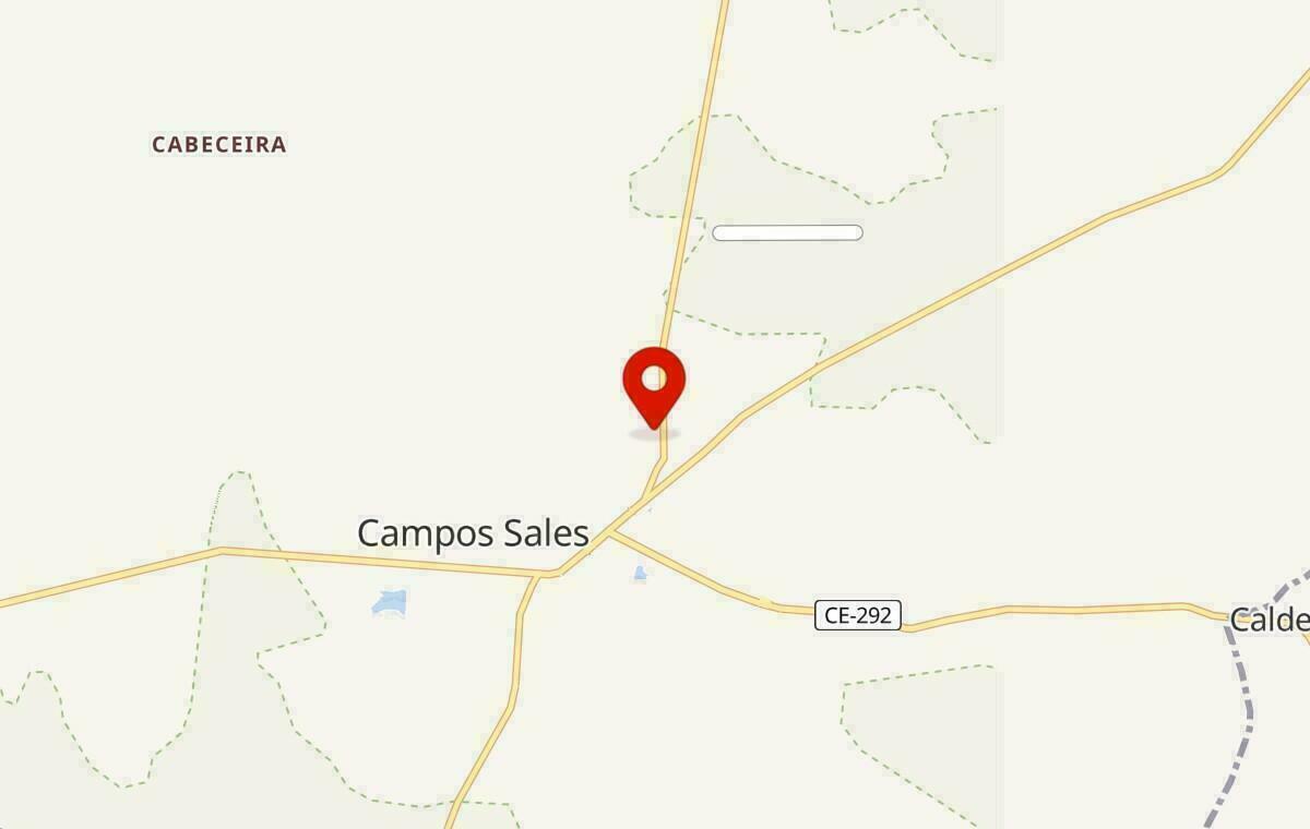 Mapa de Campos Sales no Ceará