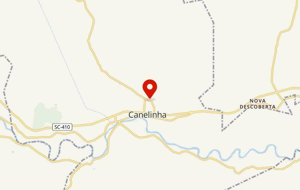 Mapa de Canelinha em Santa Catarina