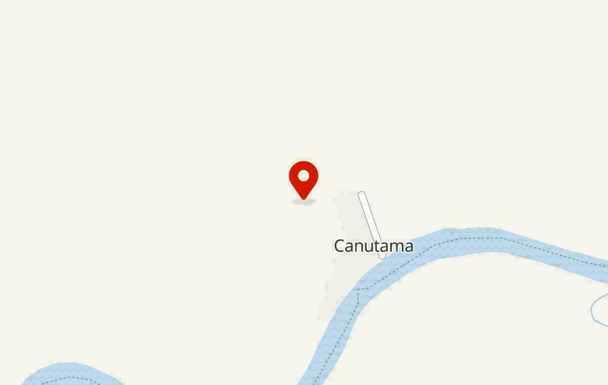 Mapa de Canutama no Amazonas