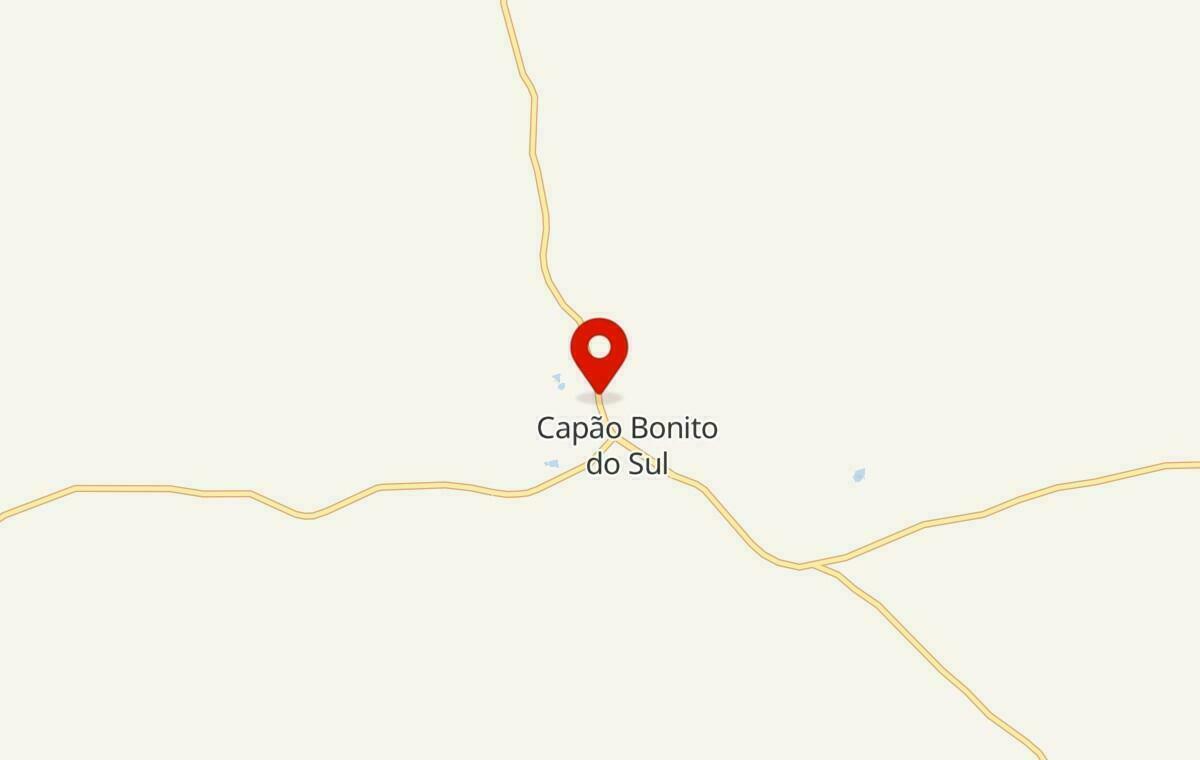 Mapa de Capão Bonito do Sul no Rio Grande do Sul