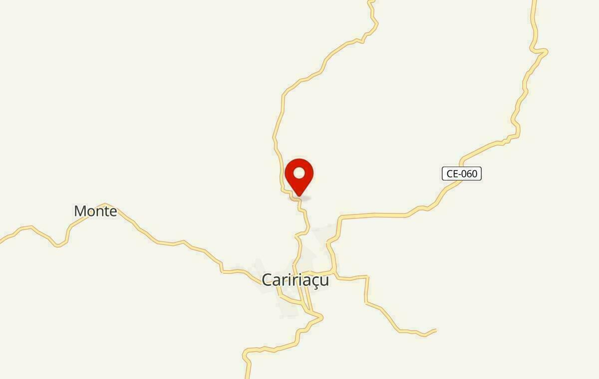 Mapa de Caririaçu no Ceará