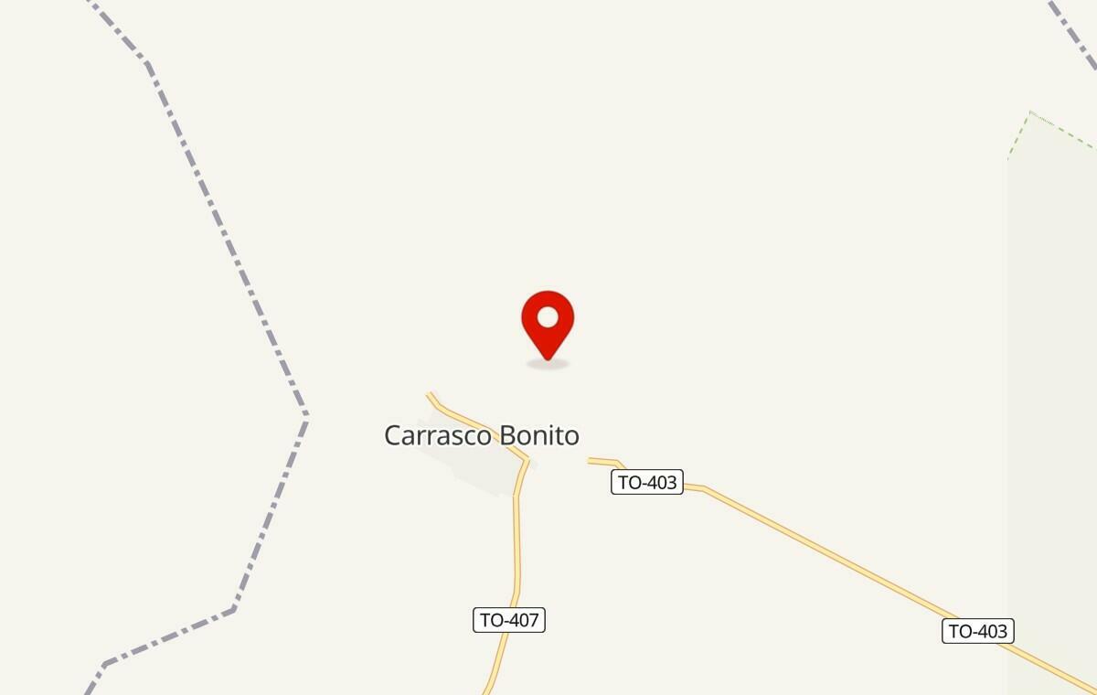 Mapa de Carrasco Bonito no Tocantins