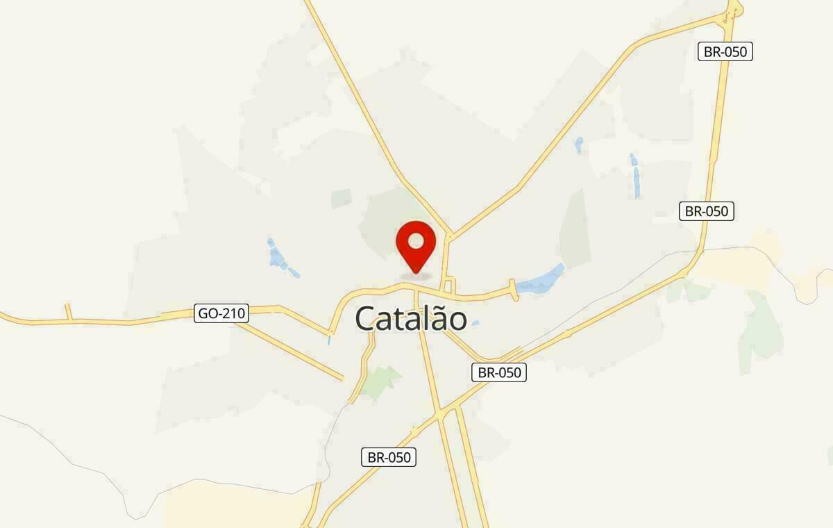 Mapa de Catalão em Goiás